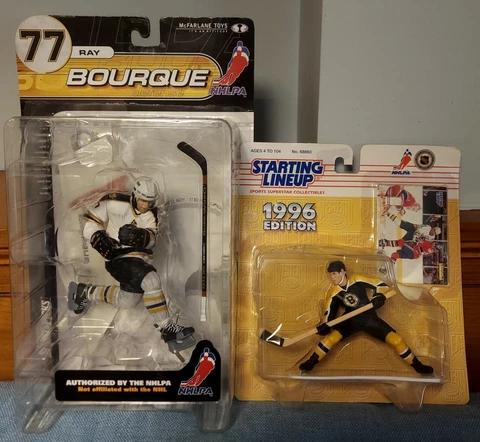 2000 Ray Bourque NHLPA McFarlane & 1996 Starting LINEUP Adam Oates ~ Only $19.99 Cover