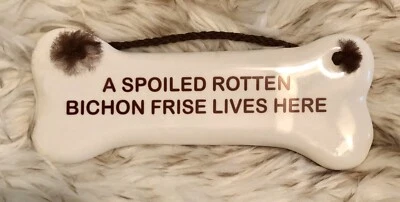 SIGNO DE HUESO DE PERRO DE CERÁMICA DE MONTAÑA AHUMADA BICHÓN PODRIDO FRISO CERÁMICA 1994 Foto 1 de 3