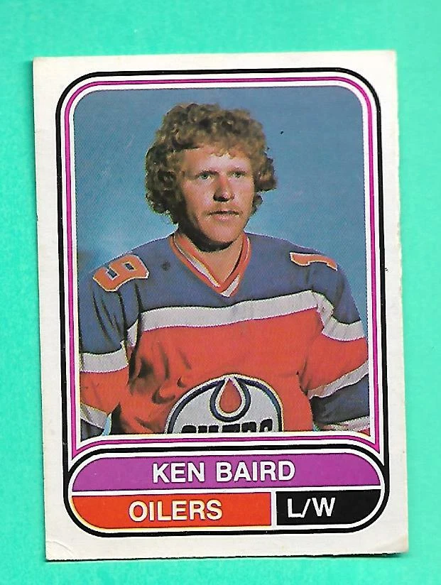 (1) KEN BAIRD 1975-76 O-PEE-CHEE WHA # 37 OILERS  ROOKIE VG  (W2006)