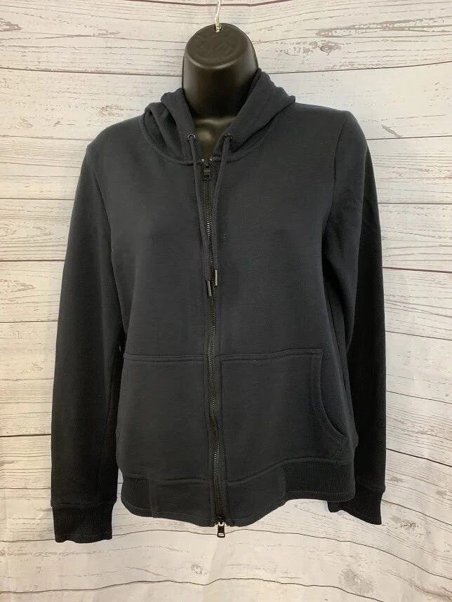 Armani Exchange A|X Women's Dark Navy Full Zip Hoodie Cotton Blend Size S - Image 1 of 4