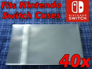 40x Nintendo Switch 1&2 Game Case Resealable Protective Sleeve Bags Sleeves OPP - Zdjęcie 1 z 8