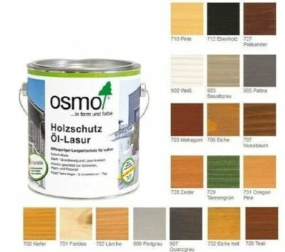 OSMO Holzschutz Öl - Lasur Öllasur Holzlasur 2,5 L / 0,75 L - Bild 1 von 4