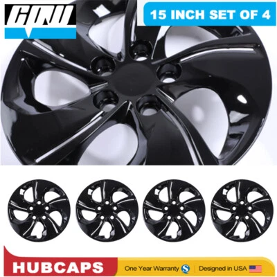  Juego de 4 tapacubos de llanta completa de 15" para Honda Civic 2013-2015 Foto 1 de 4