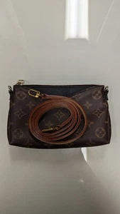 Louis Vuitton Pallas Clutch Black/Mono With Separate Cross Body Strap (Employee - Picture 1 of 16
