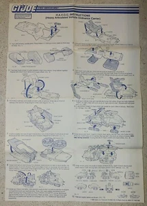 G.I. GI JOE gijoe 1986 CROSS COUNTRY FILE CARD HAVOC INSTRUCTIONS BLUEPRINTS - Picture 1 of 3