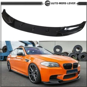 Black Front Bumper Splitter Lip Kit Fit For BMW F10 5 Series 2011-2016 M Sport - Picture 1 of 20
