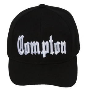 City of Compton Sombrero Bordado 3D - Negro con Gafas de Sol - Imagen 1 de 4
