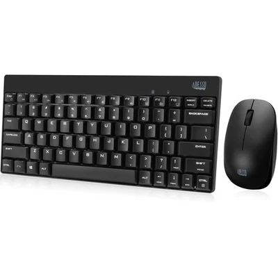 WKB-1100CB Natural Ergonomic Wireless Spill Resistant Mini Keyboard & Mouse C... - Image 1 of 4