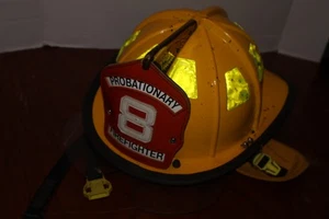 Cairns Feuerwehrhelm 1010 Bewährungsfeuerwehr Nacken- & Augenschutz 1986 - Bild 1 von 10
