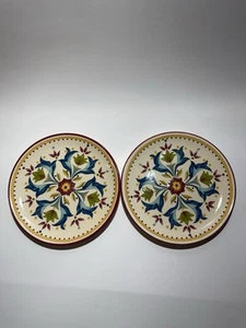 Bobby Flay Sevilla rot gelb 2er Set Salatteller 7 3/4" - Bild 1 von 4