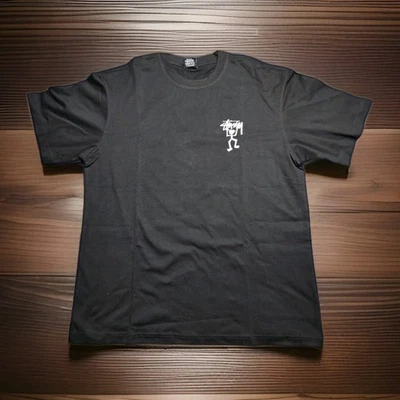 Stussy Stick Figure Graphic Tee Black XL NWOT - Image 1 of 4