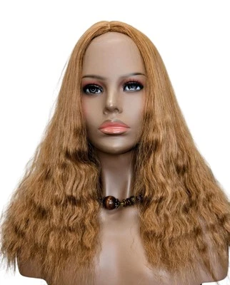 Long Synthetic Loose Crimp Wavy Center Part Wig Color 27 Strawberry Blonde  - Image 1 of 4