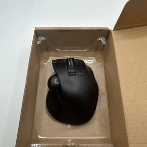 ELECOM M-XT4DRBK 6 Button Trackball Wireless Mouse for Left Hand Black from JPN - Picture 1 of 4