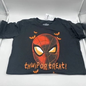 Carters Marvel Spider-Man - Boys Size 12 Shirt Halloween Glow in the Dark - NWT - Picture 1 of 9