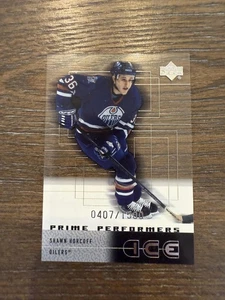 2000-01 Upper Deck Rookie Aggiornamento Aggiornamento Ice #87 Shawn Horcoff #/1500 - Foto 1 di 2