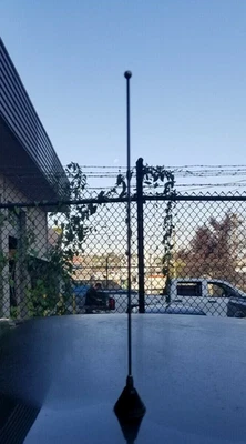 Mástil de antena de acero inoxidable negro de 15 pulgadas radio AM/FM para Honda Fit 2007-2020 Foto 1 de 4