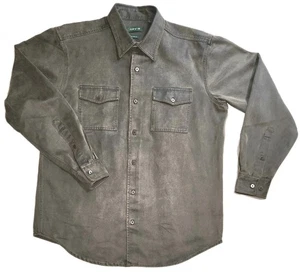 Orvis Men’s Classic Fit Heavy Twill Overshirt Large Olive Brown Long Sleeve - Picture 1 of 8