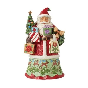 Jim Shore Heartwood Creek Santa With Gifts Wearing Tasseled Hat Figurine 6015501 - Picture 1 of 6