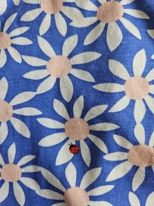 NWT Hanna Andersson BLUE DAISY PUFF SLEEVE S/S DRESS WITH POCKETS 100 4 - Picture 1 of 5