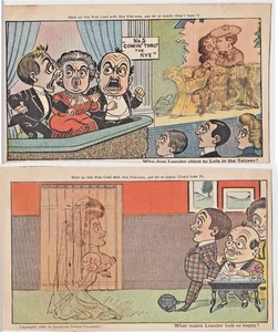 c1906 Die Liebe von Lulu & Leander ~ Posten von 2 FM Howarth Heat Up Neuheit Postkarten - Bild 1 von 5