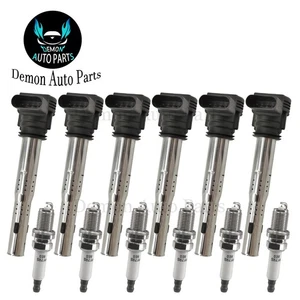 6pcs Ignition Coil and Spark Plug For Audi A5 Quattro 3.0L 3.2L V6 2008-2011 - Picture 1 of 8