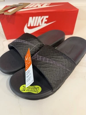 Sandalias Nike Benassi Solarsoft Slides para hombre talla 13 negras antracita 705474 142 Foto 1 de 4