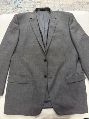 Blazer Traje Chaqueta Abrigo Lana Tiglio Luxe 46L Gris Cuadros Lanificio di Biella EB1 Foto 1 de 4