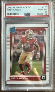 Panini Donruss Optic #203 2021 Trey Lance PSA 10 - Imagen 1 de 2