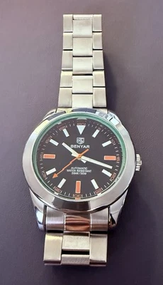 NUEVO CON ETIQUETA TODO ACERO PARA HOMBRE, BENYAR - PAGANI AUTOMÁTICO BY5176 - FUNCIONA BIEN Foto 1 de 4
