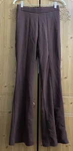 Boohoo Petite Split Hem Flare Trouser Chocolate Brown Size 12 BNWT - Picture 1 of 1