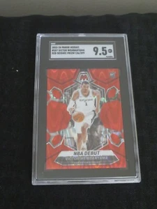 2023-24 Mosaic #257 Victor Wembanyama Rookie Red Seismic Prizm /299 SGC9.5 - Bild 1 von 3