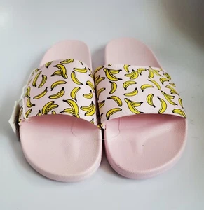Lustige American Eagle Outfitters Bananenmotiv Pantoletten Sandalen Größe 11 - Bild 1 von 8