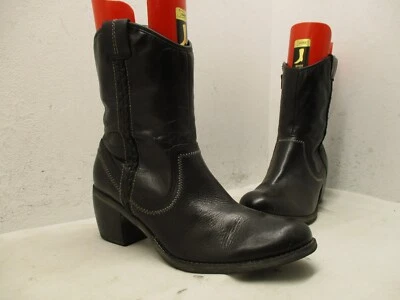 Hush Puppies  Black Leather Waterproof Zip Boots Womens Sz 11 M Style H506734 - Image 1 of 4