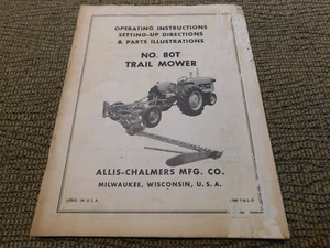 Allis-Chalmers No. Manual de operación de cortacésped Trail 80T - Imagen 1 de 1