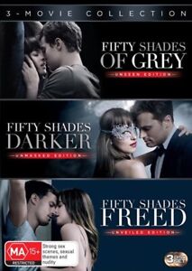 Fifty Shades Of Grey + Darker + Freed Trilogy | DVD Region 4 | Brand New 3 Discs