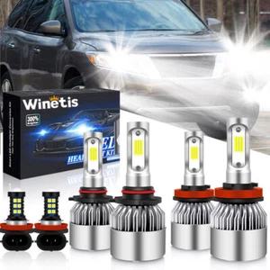 For Toyota 4Runner 2010-2020 LED Headlight Bulbs Kits High/Low Beam + Fog Lights - Picture 1 of 10