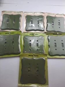 7 Jackson manufacturing hard maple 2 switch light plate plaque greenish color - Picture 1 of 5
