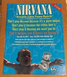 Nirvana - Smells Like Teen Spirit revista anuncio comercial 1991 - Imagen 1 de 1