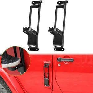 For Jeep Wrangler Door Hinge Step Metal Fold Foot Peg Pedal Exterior Accessories - Picture 1 of 12