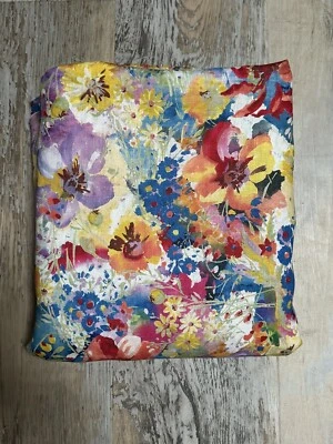 Tecido 100% linho estampado floral 5 jardas X 57” OOP - Imagem 1 de 4