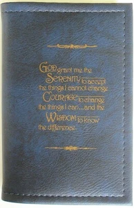 12 Step Book Cover - Meditation Book Cover - Blue- MED01 - Imagen 1 de 2