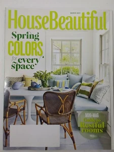 House Beautiful Magazine March 2017 Spring Colors for Every Space - Imagen 1 de 4