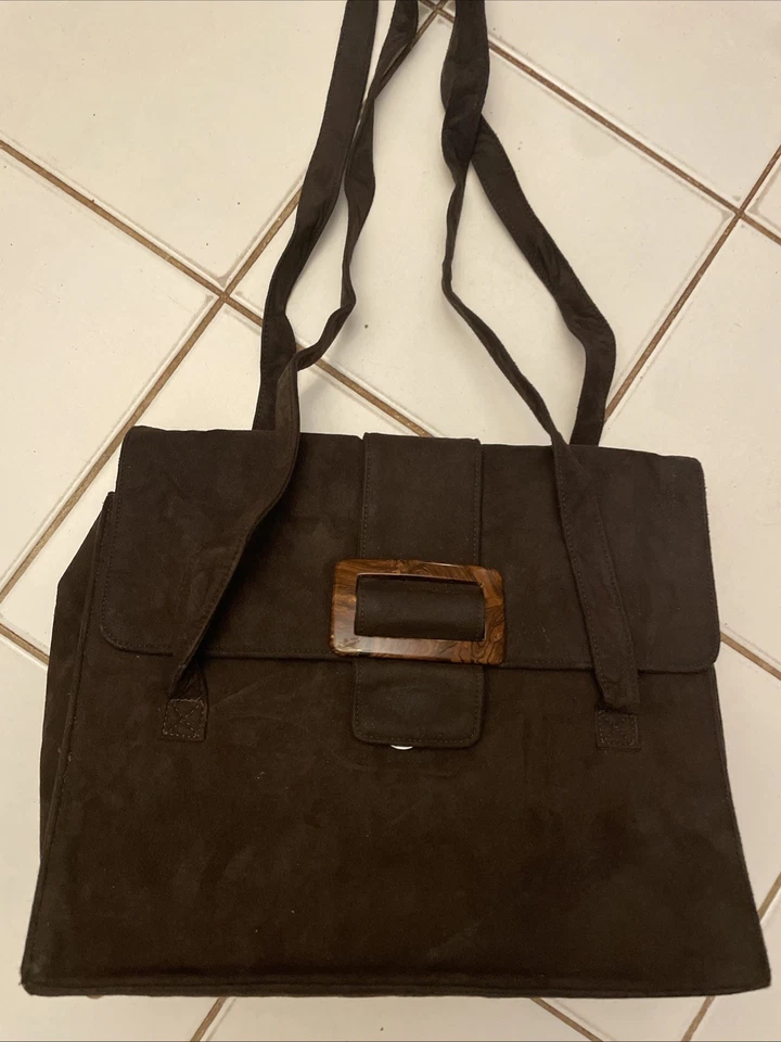 Rafe New York 棕色麂皮绒钱包单肩包 — 第 1/4 张图片