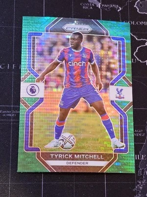 2022-23 Panini Prizm Premier League - #21 Tyrick Mitchell (Green Pulsar Prizm) - Image 1 of 2