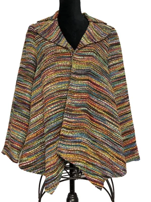 De Colección Maggie Sweet Para Mujer Pequeño Multicolor Suéter Cárdigan Frente Abierto Cuello Ancho Foto 1 de 4