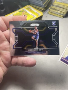 Tarjeta de novato Panini Prizm Moses Moody Variation 2021-22 #308 Warriors - Imagen 1 de 2