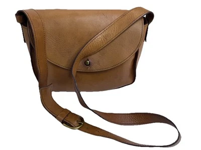 Bolso Bandolera Madewell Marfa Cuero Marrón Sillín Cartera Inglés Hobo Ecuestre Foto 1 de 4