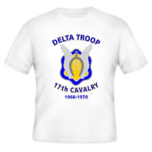 CAMISA EMBLEMA DE LA TROPA DELTA * 17A CABALLERÍA 1966-1970 (VIETNAM) (DISEÑO FRONTAL) - Imagen 1 de 11