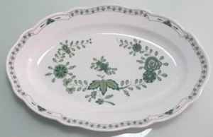 Oval plate approx. 35 cm x 23 cm Hutchenreuther castle garden green - Picture 1 of 3