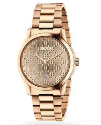 Gucci G-Timeless Rose Gold Tone Men's Watch - YA126482 ($1100 MSRP) - Image 1 of 4